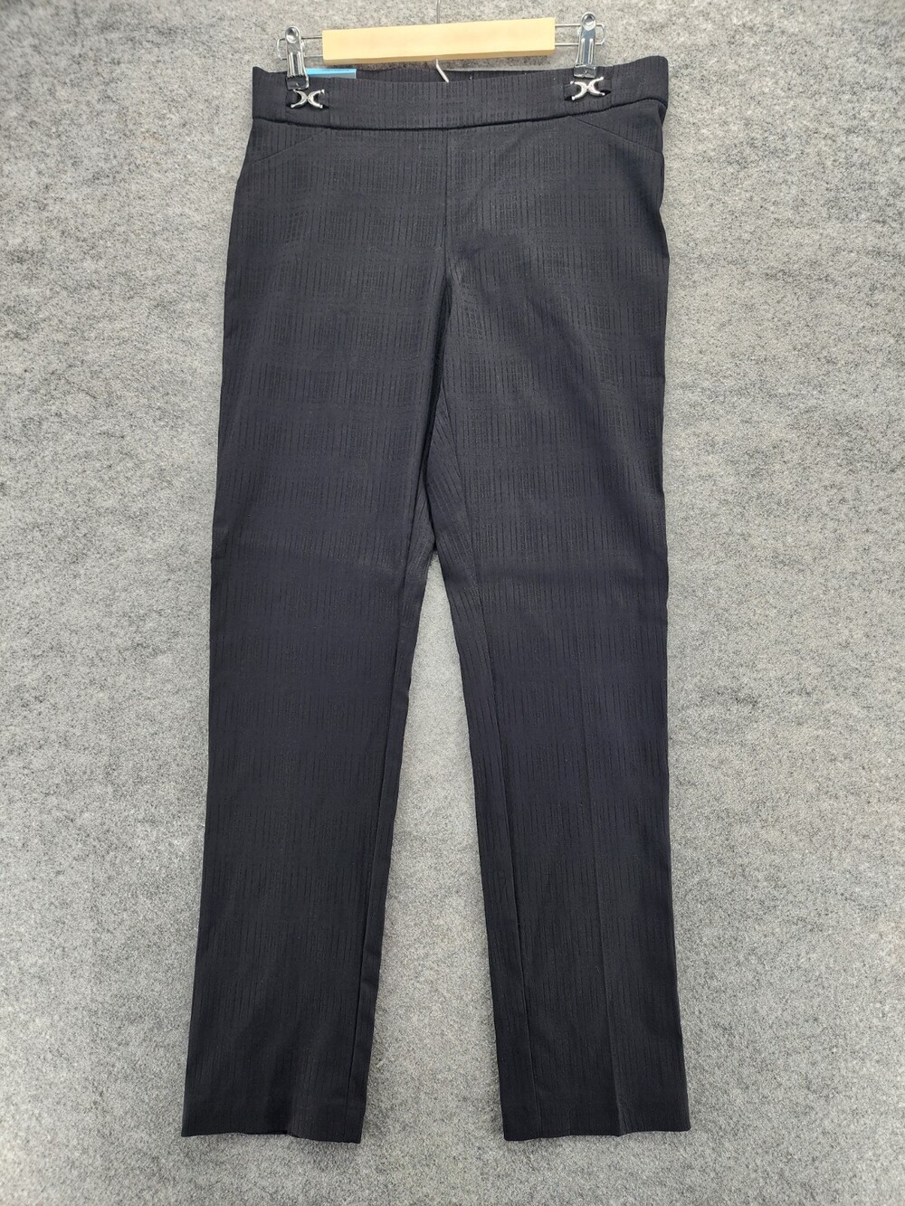 Rafaella Pants Womens 10 Comfort Black Slim Leg